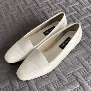 Leather White Loafers